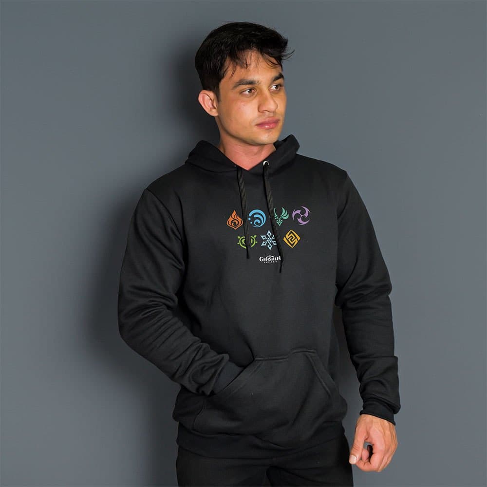 Blusa Blusão Moletom Canguru Genshin Impact Unisex Masculino e Feminino 60% Algodão Compre de Quem Fabrica C/ Qualidade