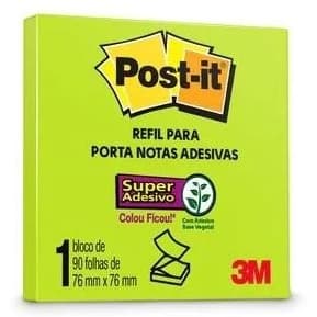 Bloco Adesivo Post-it Refil 76x76 C/ 96 Folhas