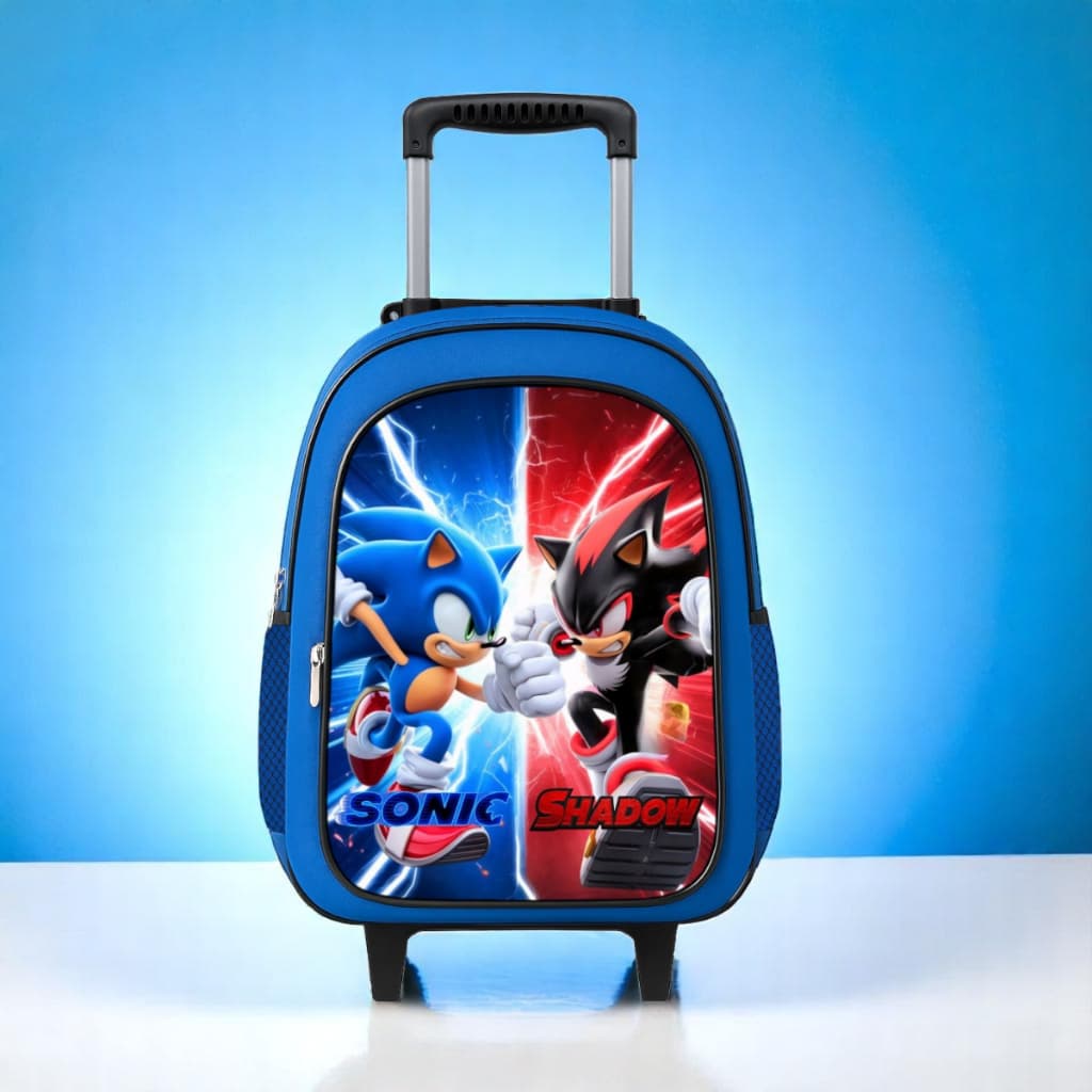 Mochila Masculina Escolar Rodinha Infantil Menino Grande