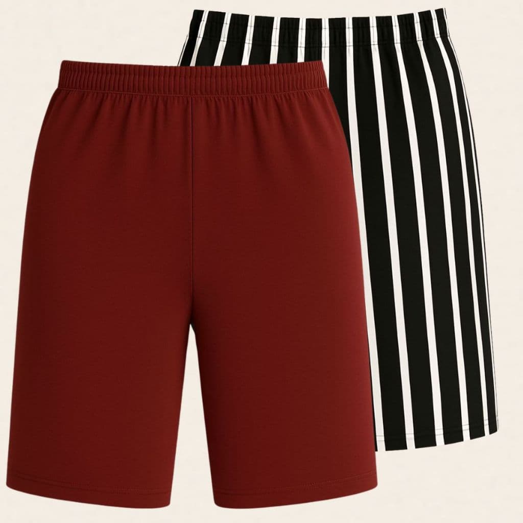 Kit Com 2 Bermudas Feminina Gorgurão Plus Size  Short Gorgurinho Confortável Senhora