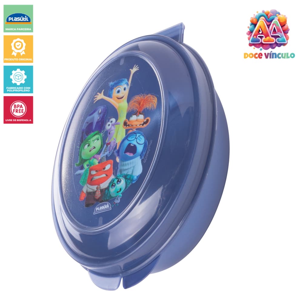Saboneteira Bebê Infantil Divertidamente 180ml Higiene Lavagem Organização Plasutil