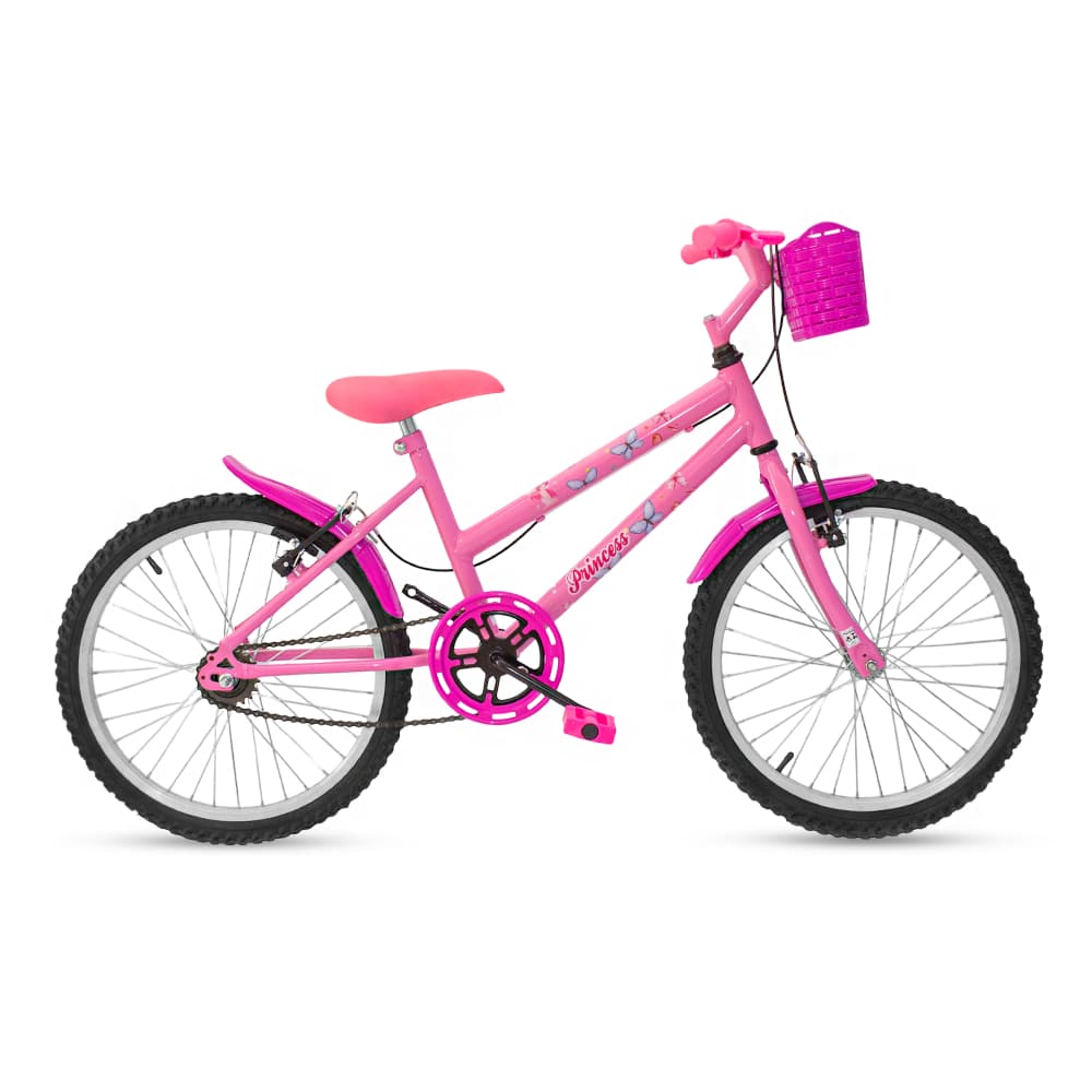 Bicicleta Feminina Infantil Aro 20 Perfeita para Meninas Aventureiras