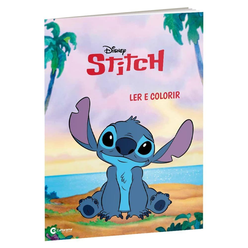Livro Stitch Leitura e Desenhos Para Colorir