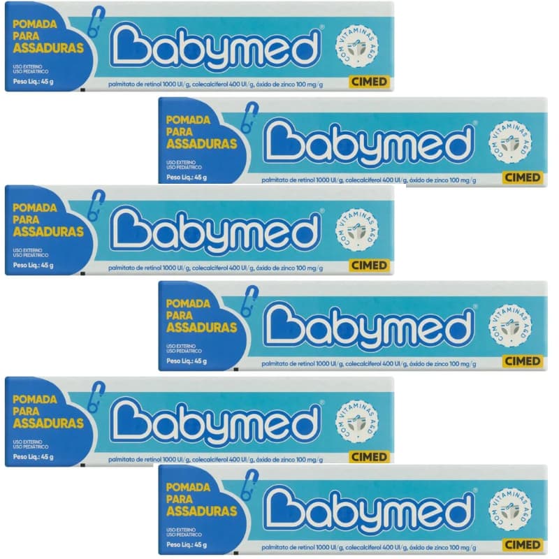 Pomada Babymed kit 6 unidades Para Assaduras
