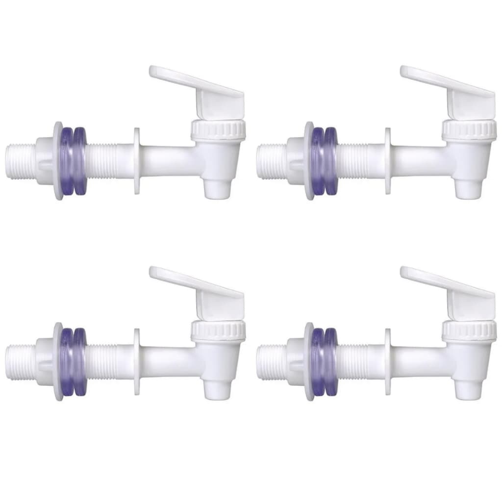 Kit 4 Torneiras Branca Longa Toque Para Filtro Barro São João Stéfani Pedro Oasis Bebedouro Agua Por Gravidade