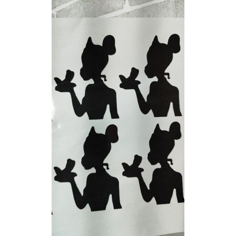10 Adesivos sombra Princesa Tiana 8cm ou vagalume