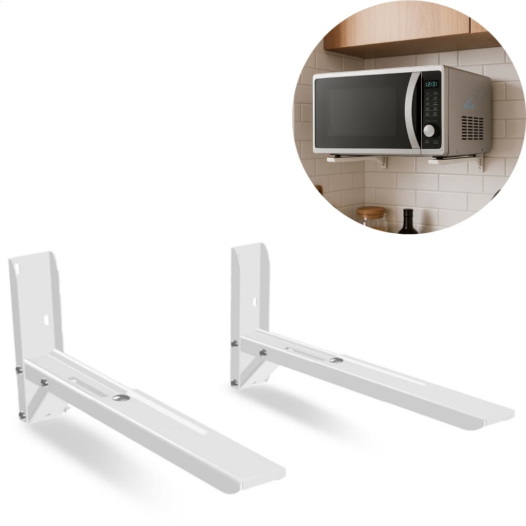 Suporte Para Forno Eletrico Microondas Parede Universal Branco