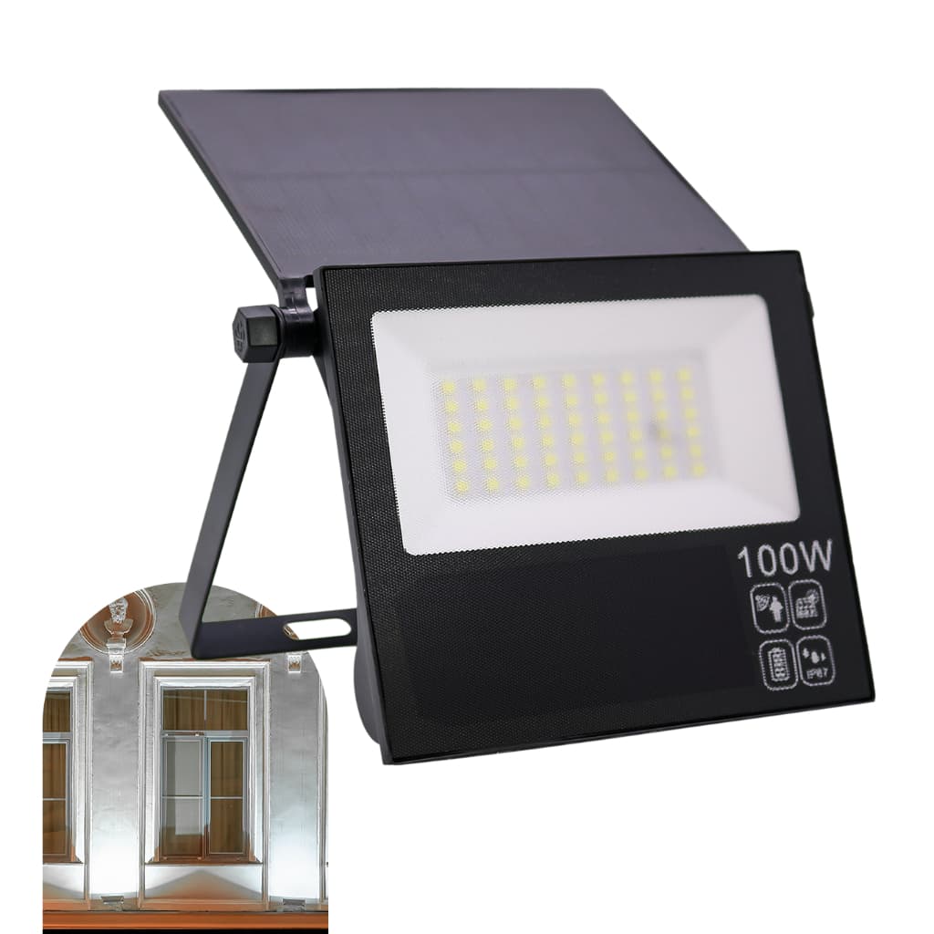 Refletor Solar Ajustável Led Placa Prova Dágua Dobrável
