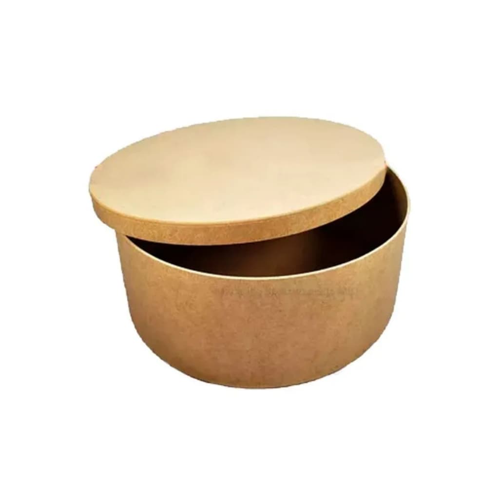Caixa Em Mdf Redonda Multiuso decorativa 28x10