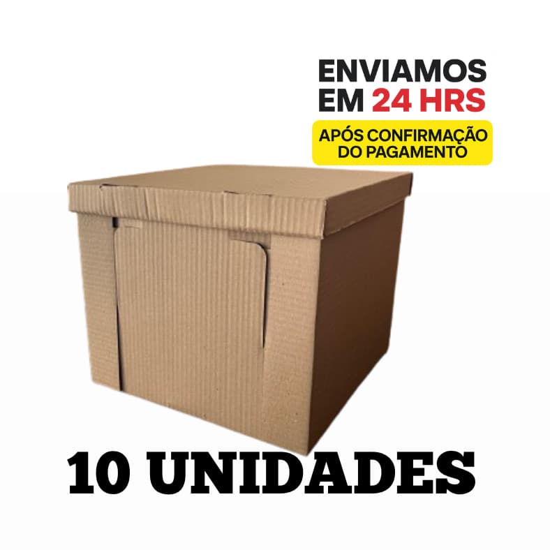 kit 10 Caixas Pardas para Bolo e torta com tampa  Alta Resistente