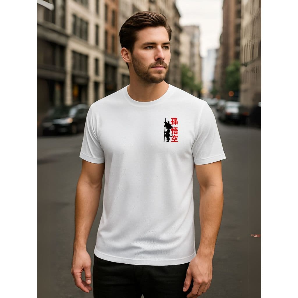 Camisa Dry Fit  Masculina- Modelo Goku 04 -academia, Corrida, CrossFit, Ideal Para Treinos Intensos, Esportivo Camisa