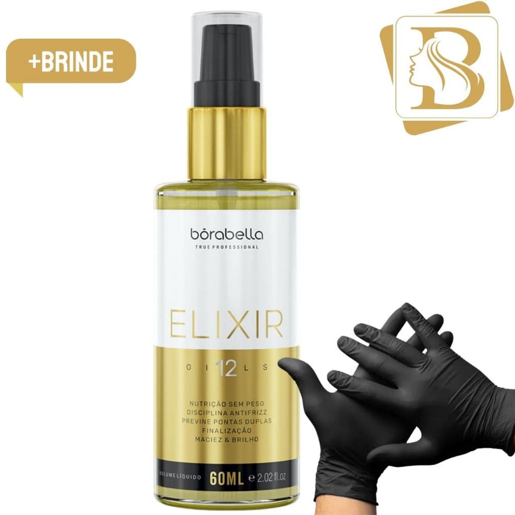 Óleo Capilar Borabella Bio Elixir 12 Oils Finalizador 60ml