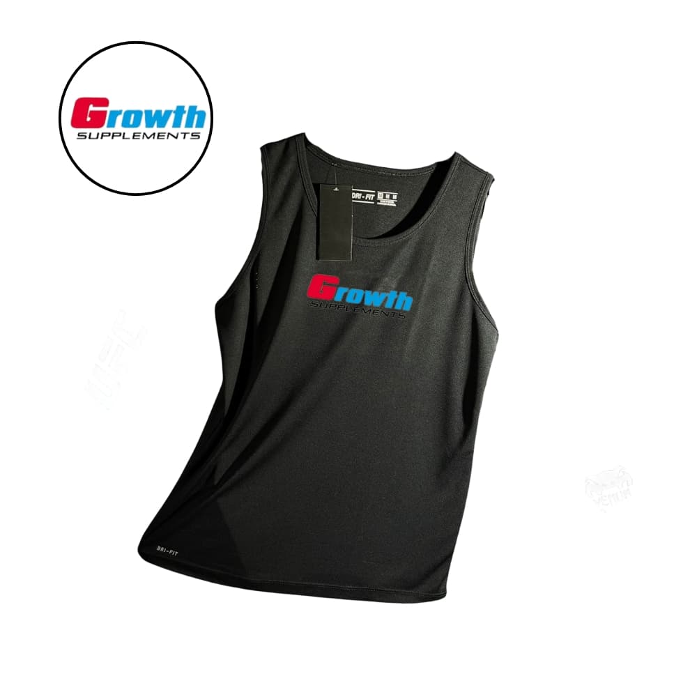 Regata Dry Fit  Masculina - Modelo regata GROWTH 03 Academia Corrida CrossFit Treinos Intensos