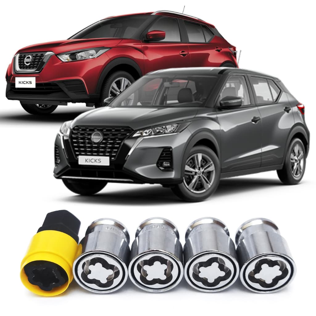 Trava Parafusos Porca Antifurto De Rodas Nissan Kicks Todos