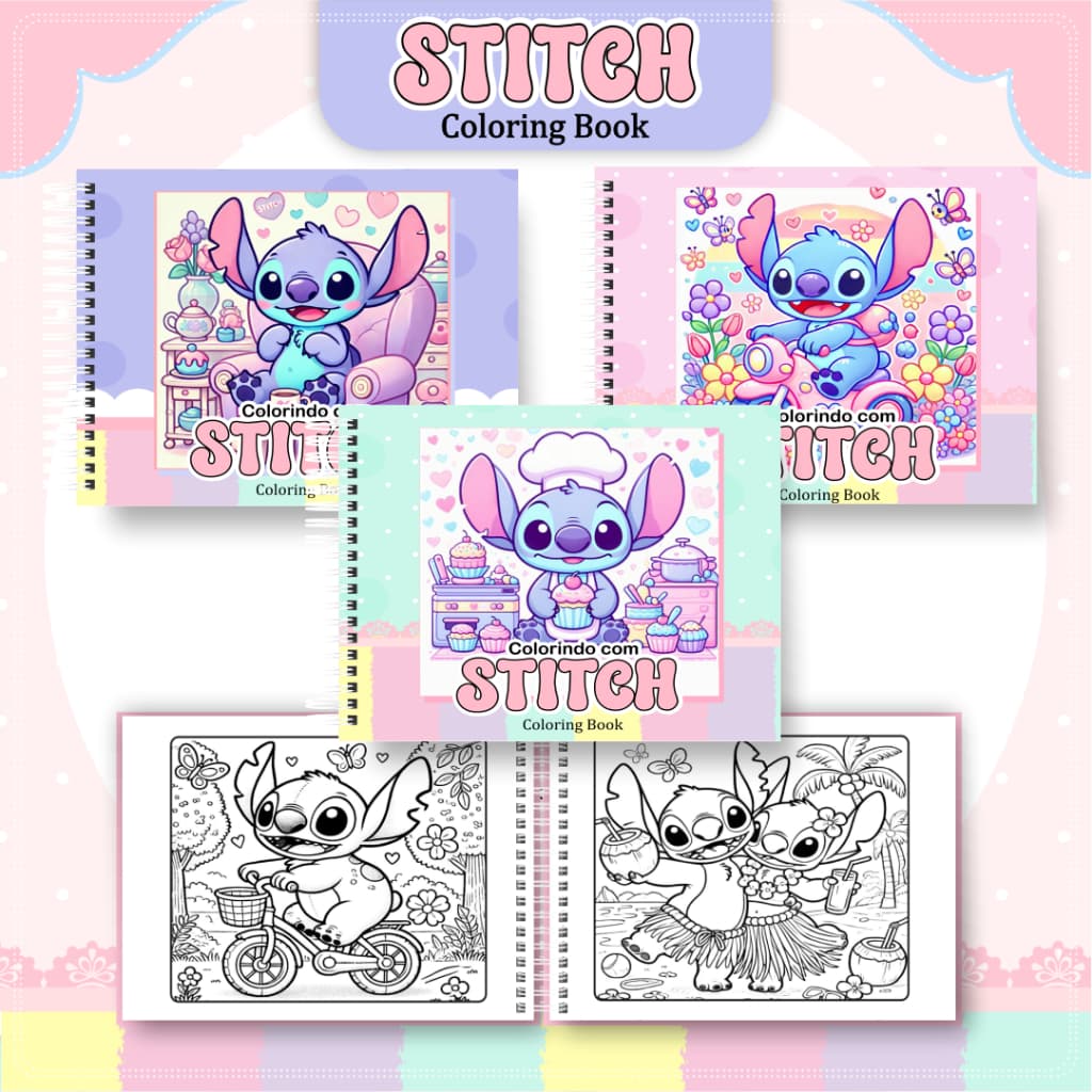 LIVRO DE COLORIR STITCH - MODELOS