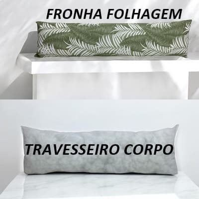 Kit Travesseiro de corpo Xuxão + fronha 140 x 40 cm