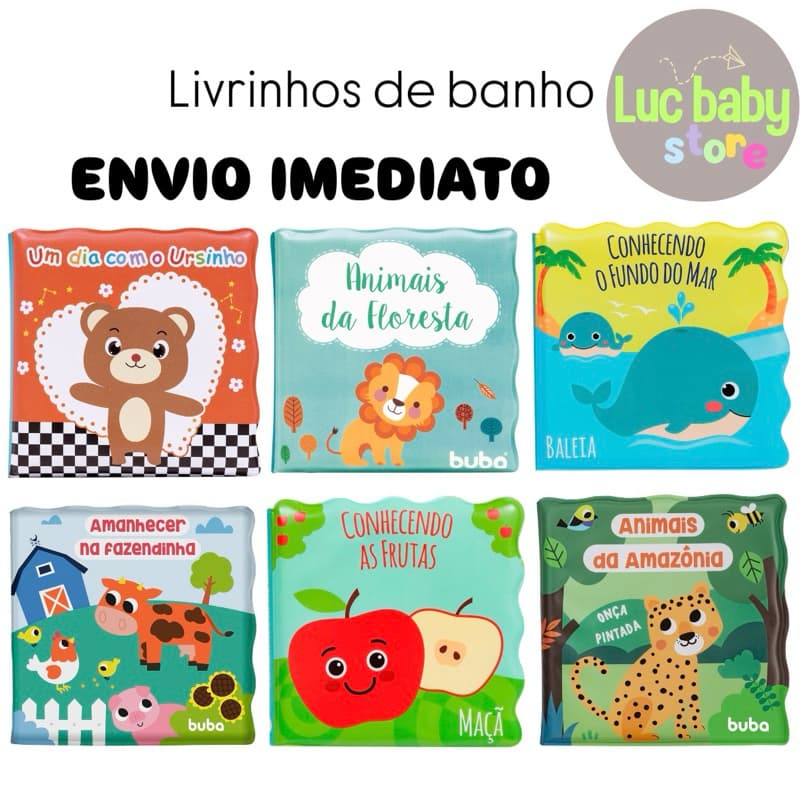 Livrinho de Banho Para Bebê - Conhecendo o Fundo do Mar - Buba