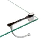 Suporte Athenas para Prateleira de Vidro Cromado (1 Unidade)