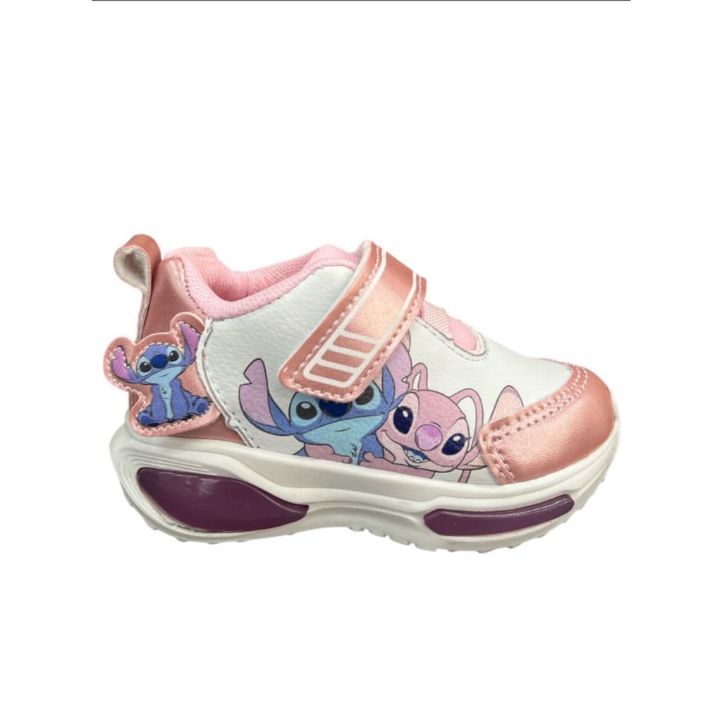 Tênis Infantil Feminino Stitch com LED – Estilo e Diversão em Cada Passo!