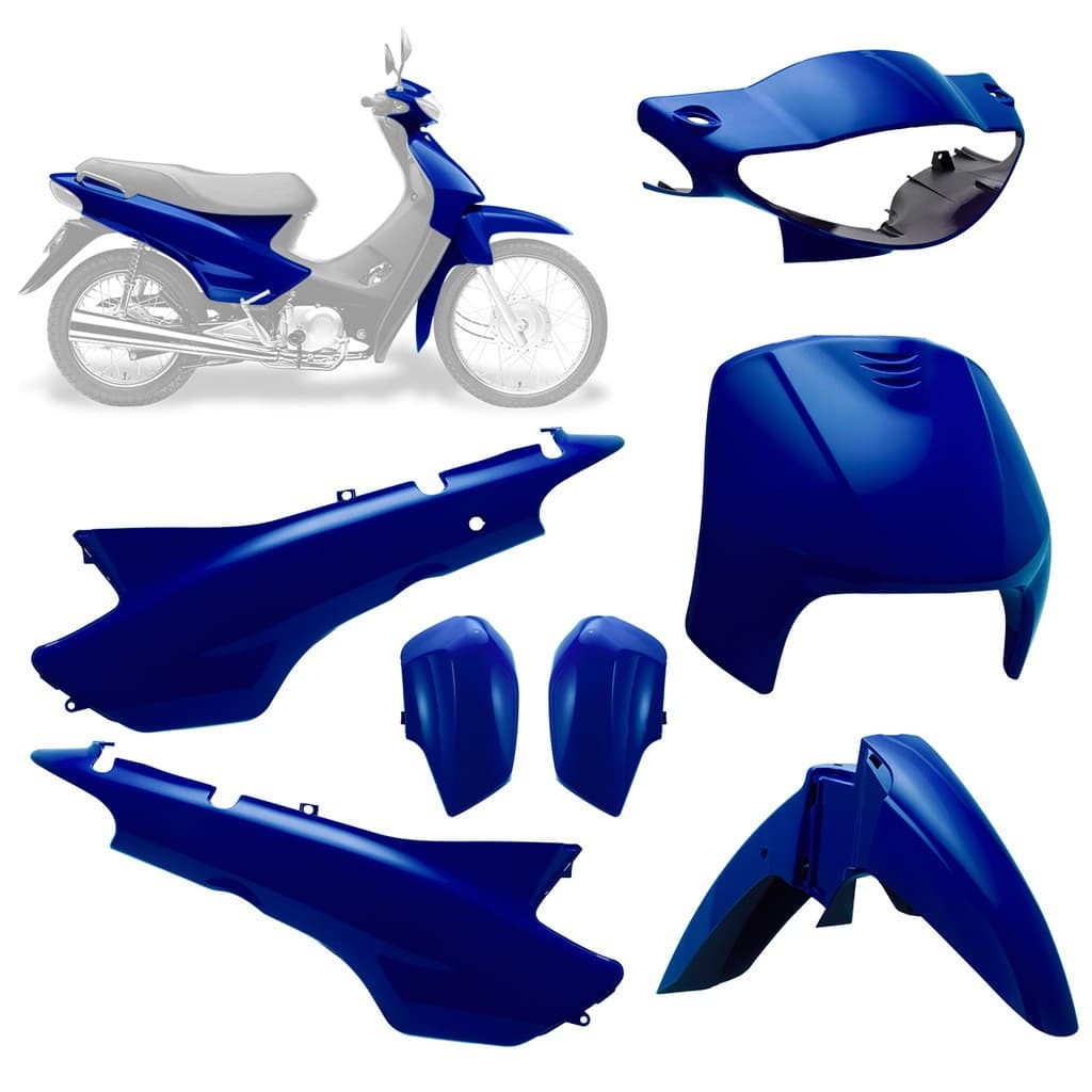KIT CARENAGEM MOTO  BIZ 100 1998 1999 2000 2001 2002 2003 2004 2005 COMPLETO MODELO ORIGINAL