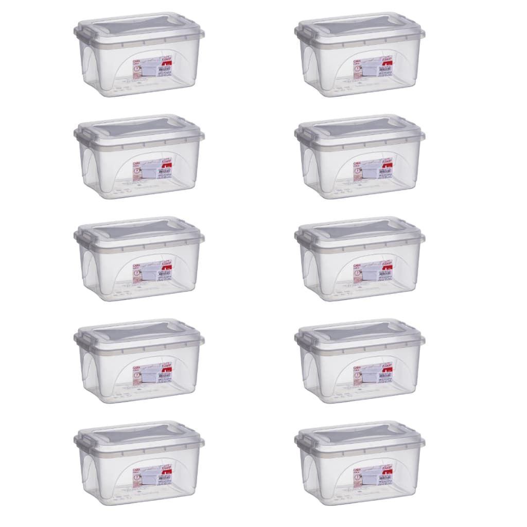 Kit Potes 3 Litros Transparente Tampa Trava Potinho Reforçado Alimentos Brinquedos Maquiagem Pote