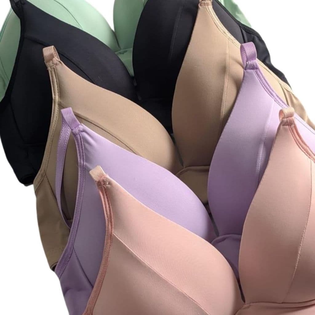 Kit 2 Bojo Soft Sutiã Plus Size Com Bojo Confortável Feminino Alças Ajustáveis Moda Intima