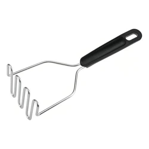 Amassador De Batatas Clink Purê Em Inox Espremedor Multiuso Cabo Preto