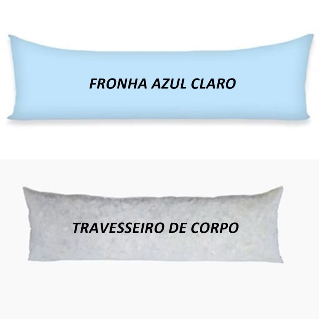 Kit Travesseiro de corpo Xuxão + fronha 140 x 40 cm
