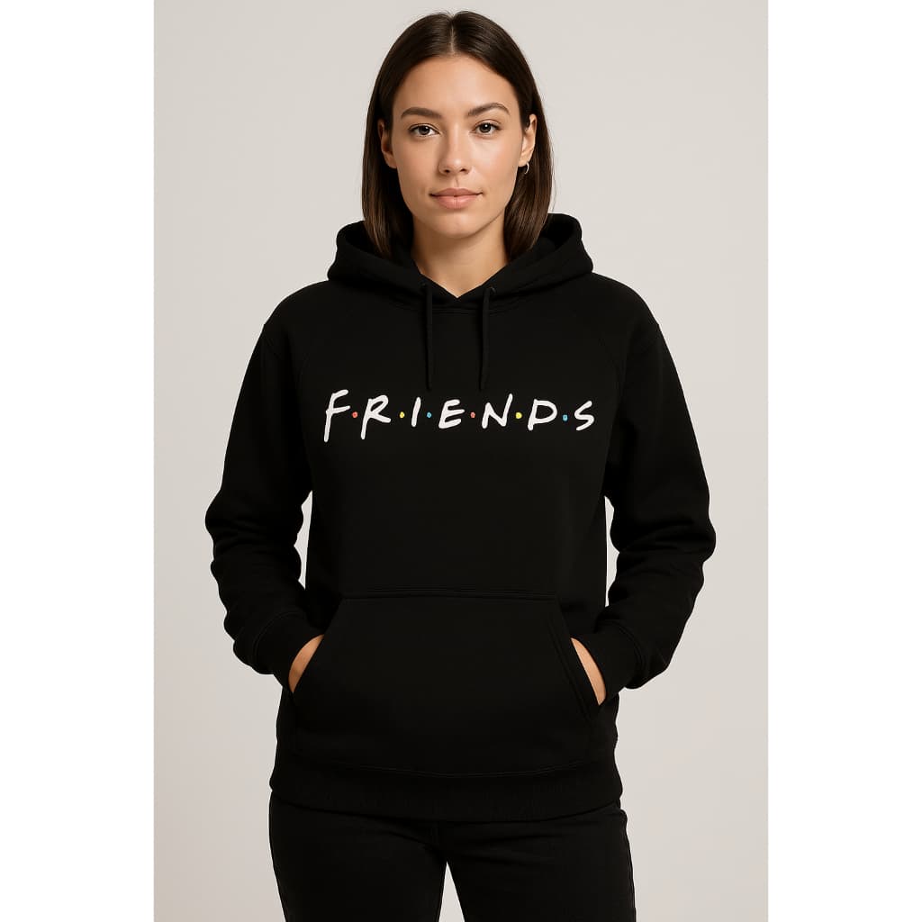 Moletom Unissex Liso Grosso Estilo Oversized Urbano Friends