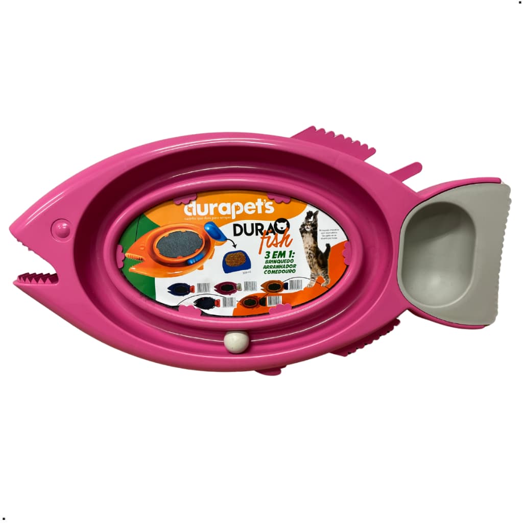 Brinquedo Gato Arranhador Interativo Antiestresse Bolinha Pets Cats Comedouro