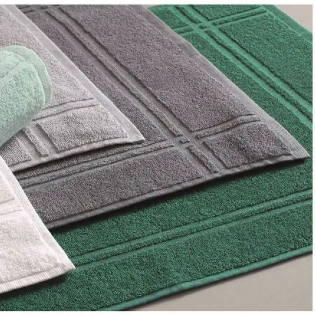 Kit 5 Tapete para Banheiro - Toalhas de Piso 100% Algodão  45x70cm Gramatura 300g/m2 - Varias Cores