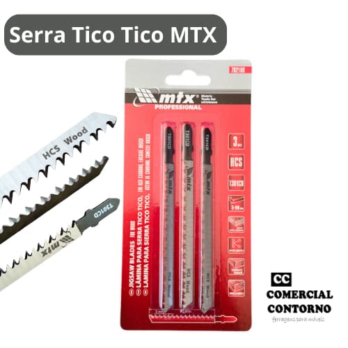 Lâminas de Serra Tico-Tico Madeira/MDF c/ 3 unidades