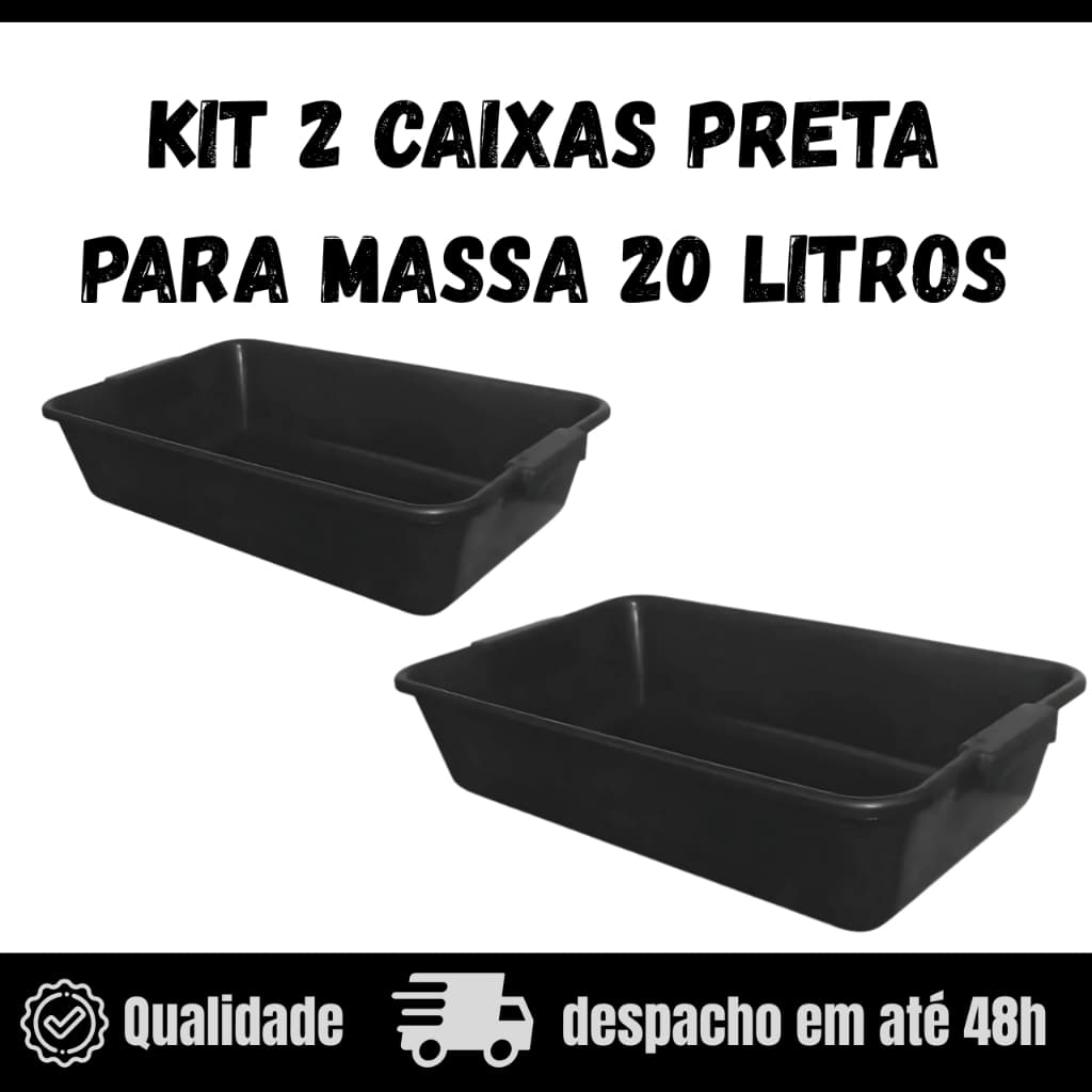 Kit 2 Caixas para Massa 20 Litros