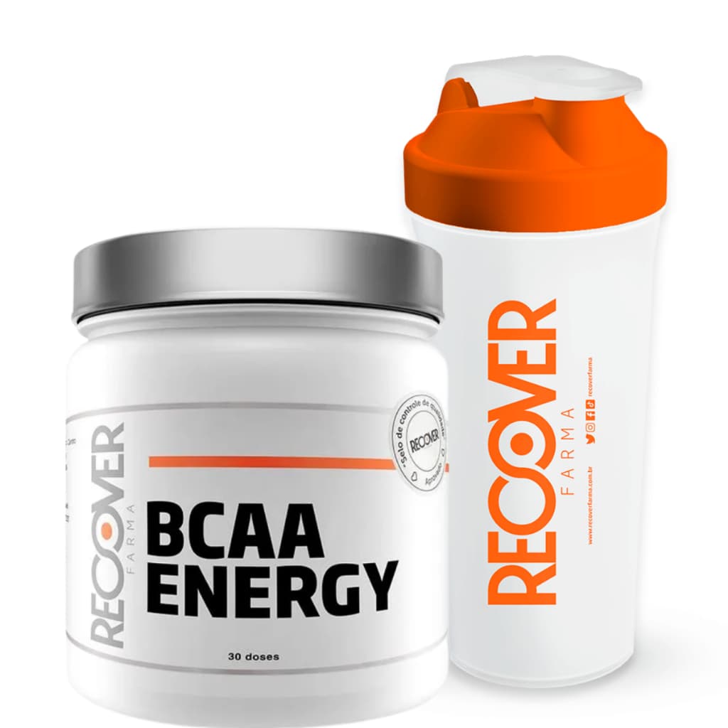 Kit BCAA Energy com Coqueteleira - Recover Farma