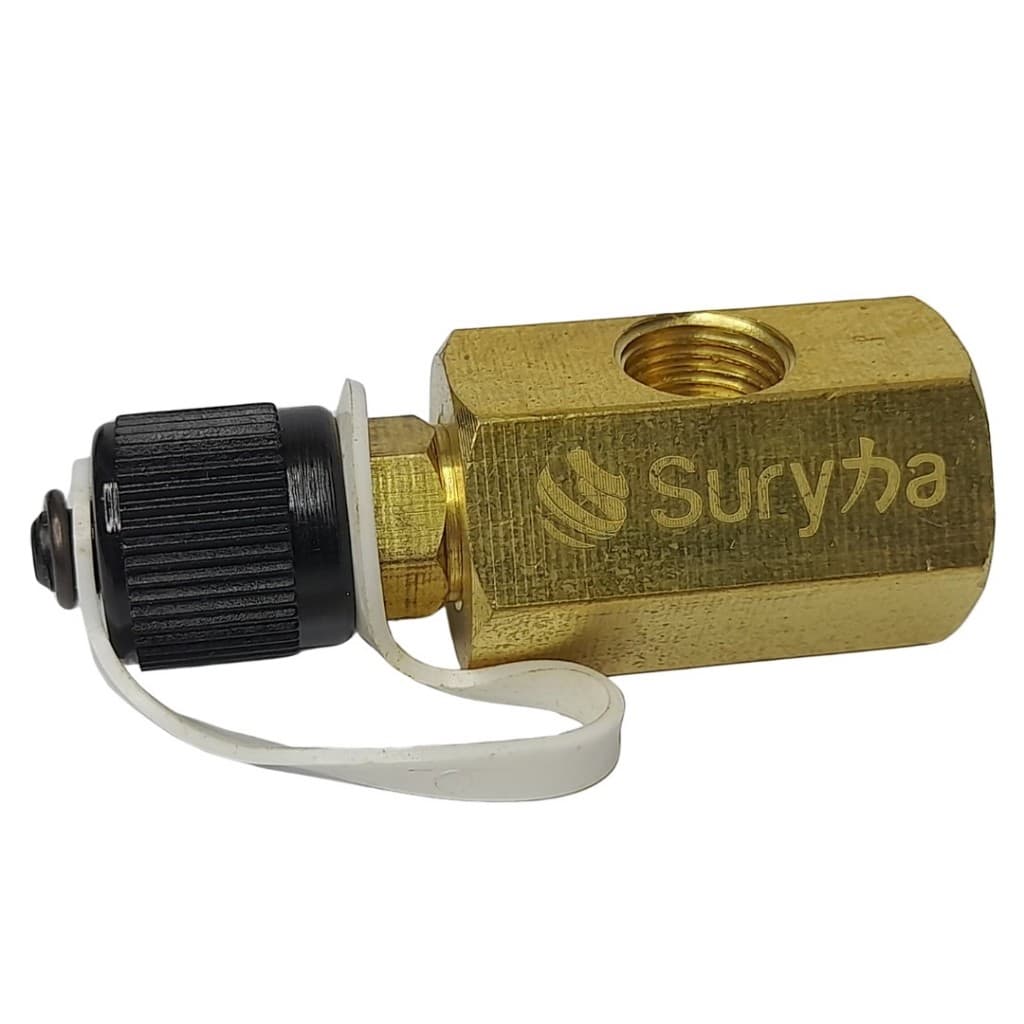 Adaptador Universal para Vacuômetro Analógico Suryha 80150133 Conexão de 1/4" Para B. de vácuo