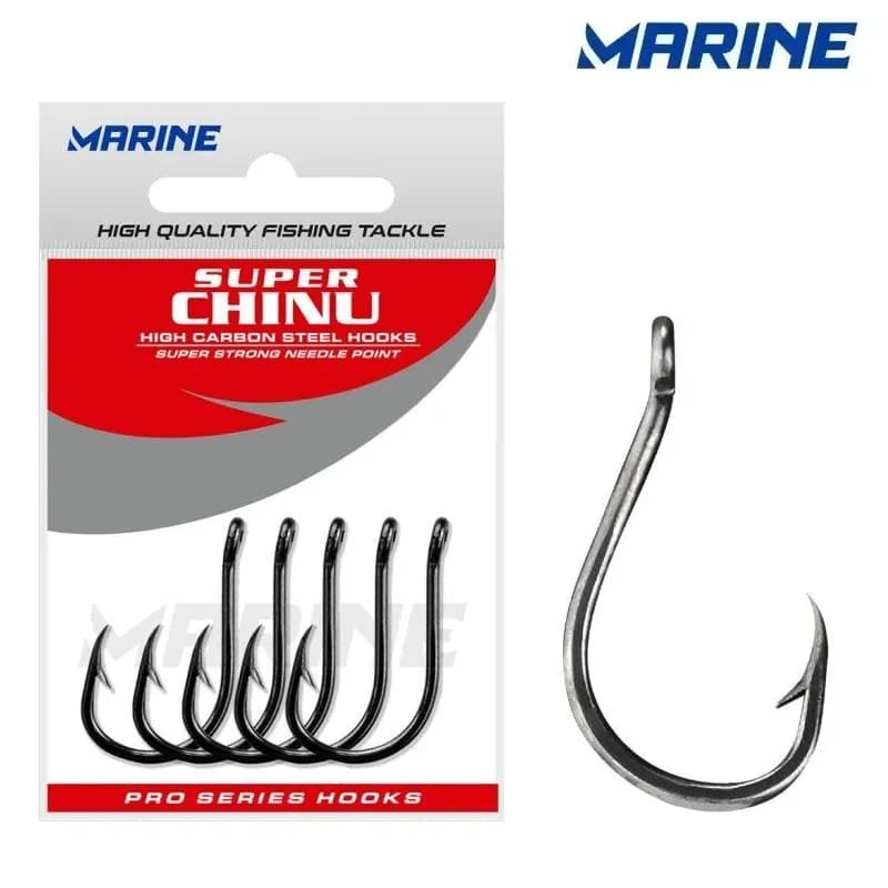 Anzol Marine Super Chinu Black Nickel - Vários tamanhos