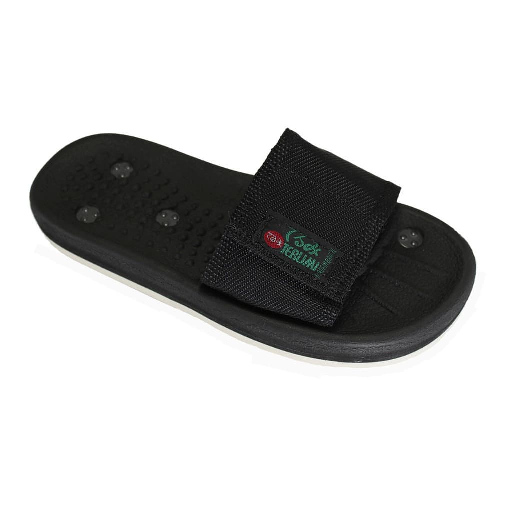Sandália Tradicional Magnética Velcro Tt-Ii Preto Par - Terumi