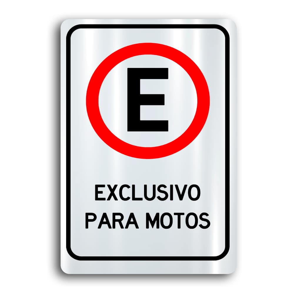 Placa de Metal Exclusivo para motos 20cmx30cm