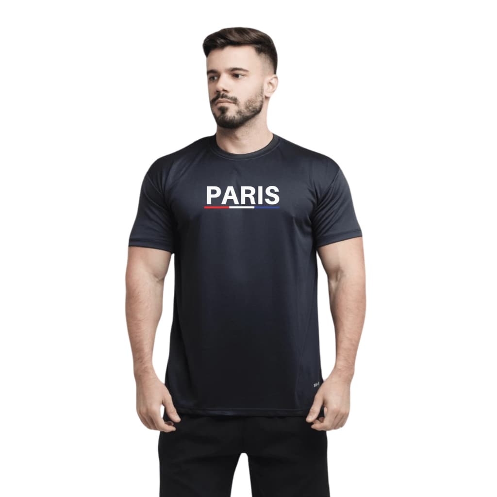 Camisa Dry Fit  Masculina -  Paris Ultra -  Academia Corrida CrossFit Treinos Intensos
