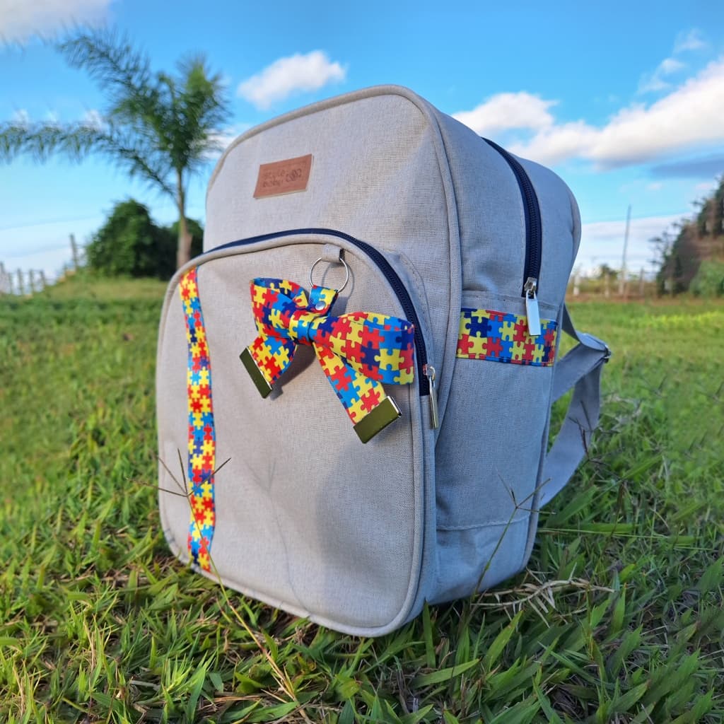 Bolsa Mochila Maternidade Passeio Autismo inclusão Reforçada