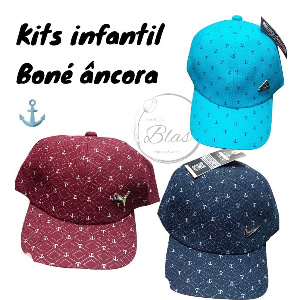 Kits 10 Boné Infantil Bombeta bune