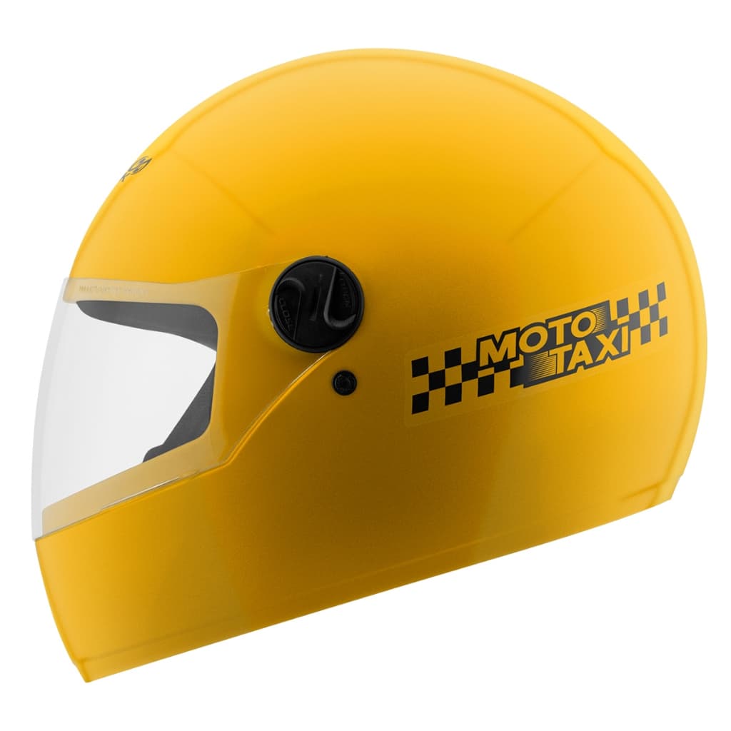 Capacete Pro Tork Liberty Moto Táxi Amarelo Fechado Moto