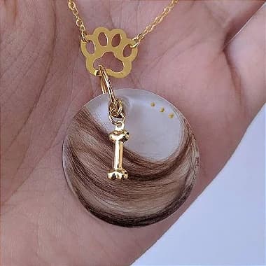 Pingente Mini Ossinho - PRATA ou OURO - 5un