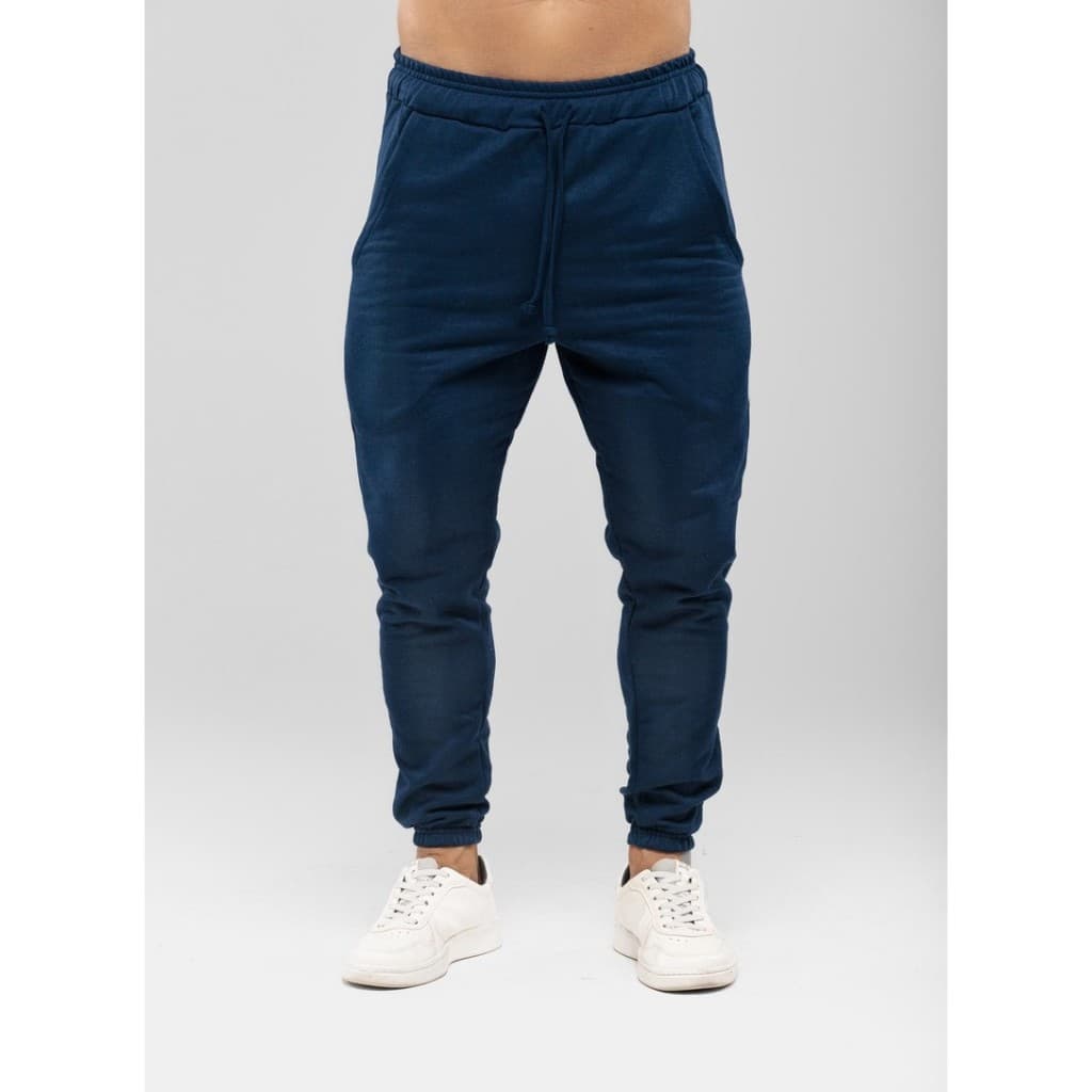 Calça de Moletom Masculina Peluciado Com Amarração Slim Academia Dia a dia Casual