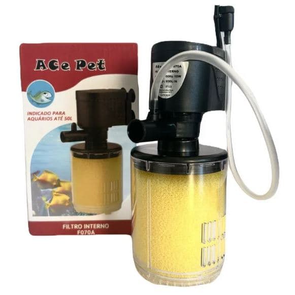 Filtro Interno P/ Aquário Ace Pet F070A 950L/H