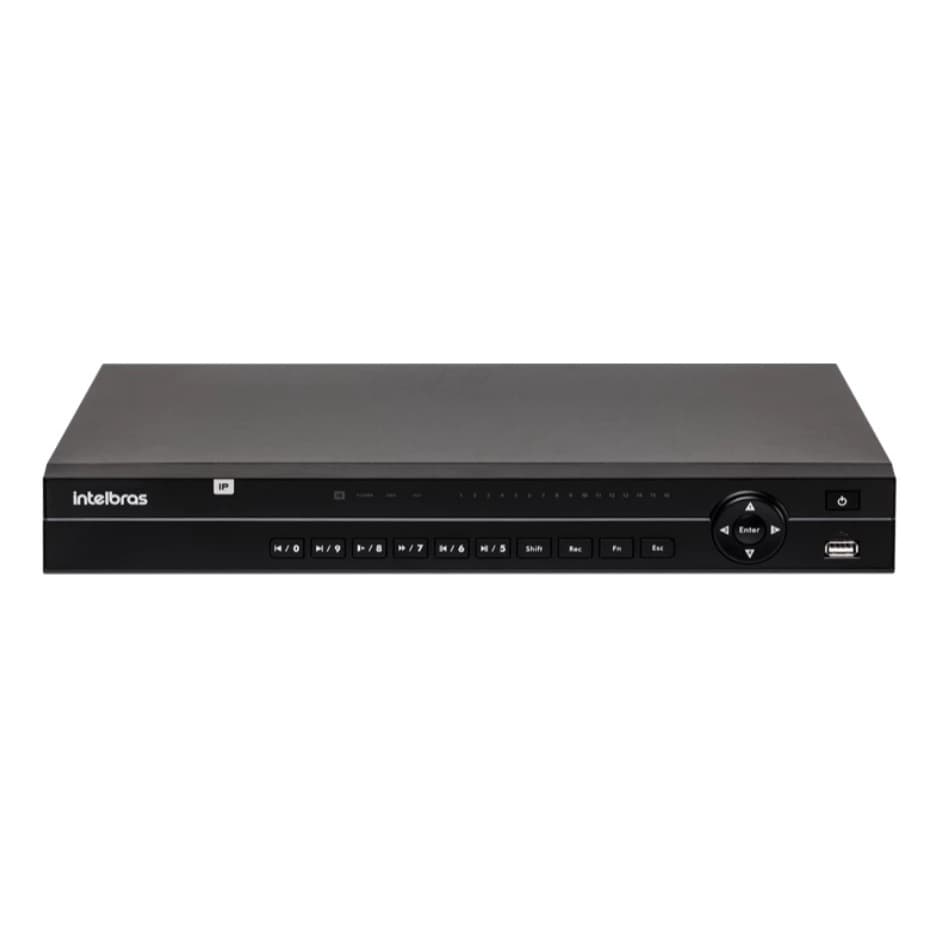 NVD 1432 AM GRAVADOR DIGITAL DE VÍDEO EM REDE 32 CANAIS 4K ATÉ 02 HD LGPD H.265+ INTELBRAS