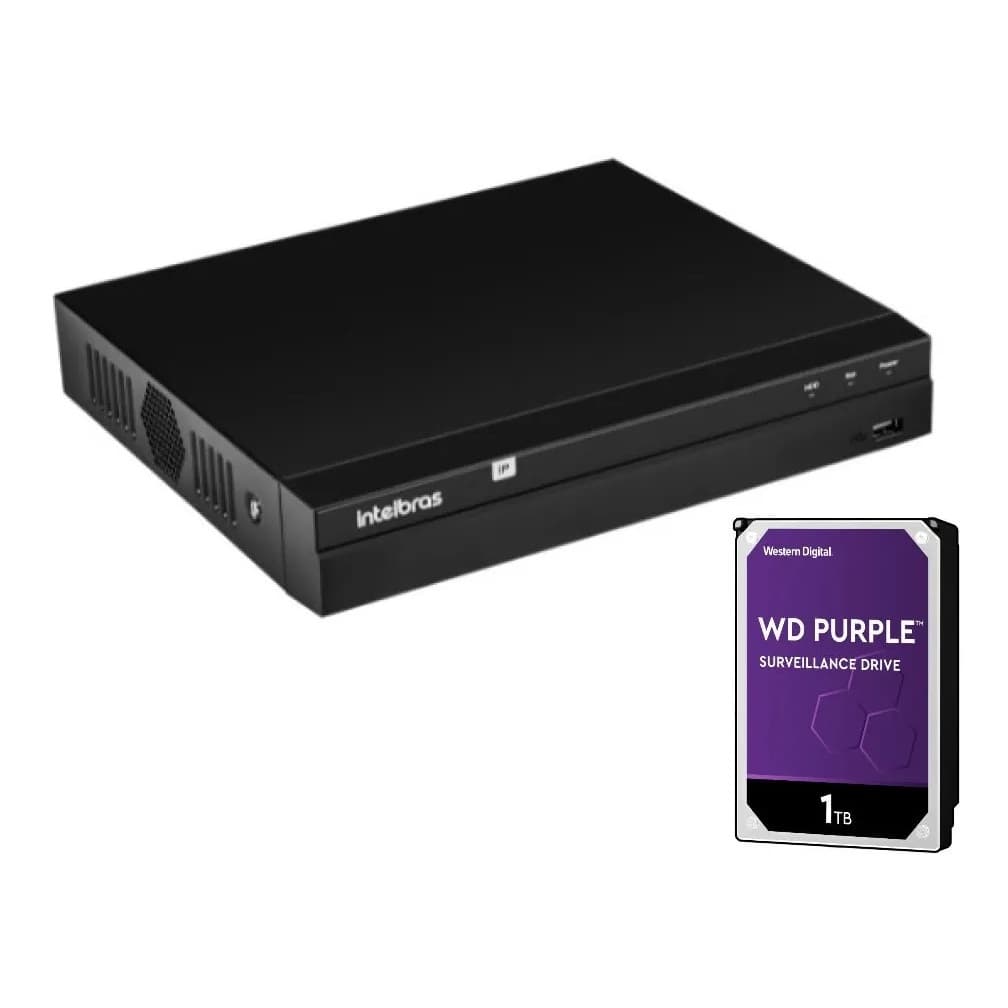 Stand Alone Nvr 08 Canais Ip Nvd 1408 Hd 1 Tb - Intelbras