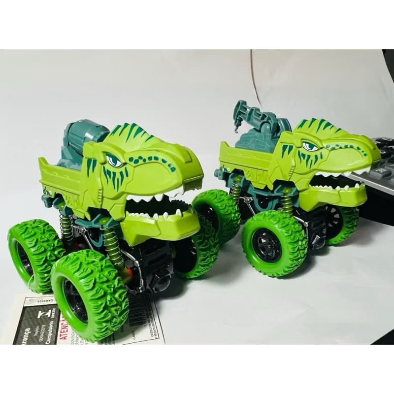 Brinquedo de Carro Monster tubarão /dinousauro com friccao infantil4*4 preco de 1 carro