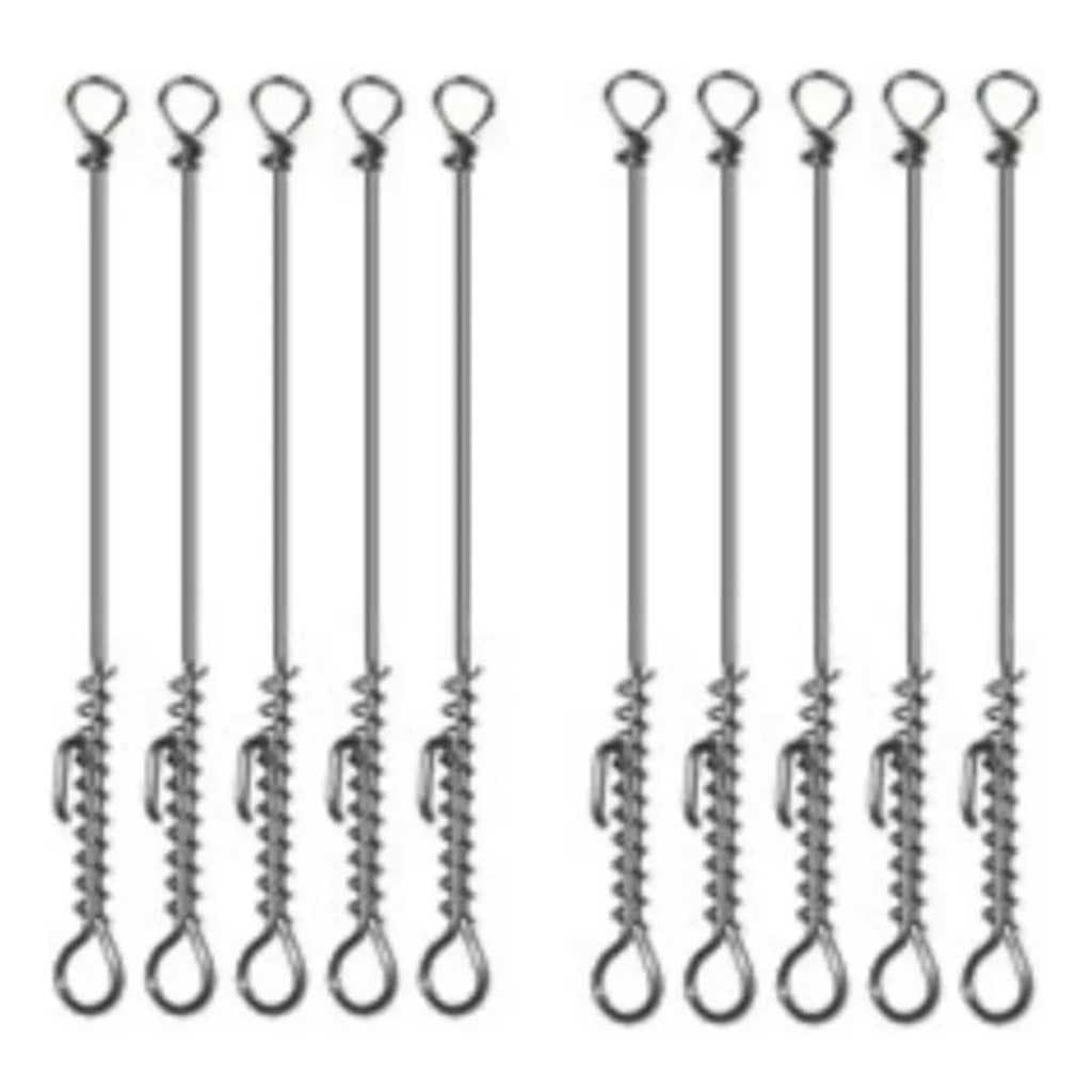 Encastol Para Pesca encastor empate  Aço Inox kit 40 unidades (ESCOLHER A MEDIDA)