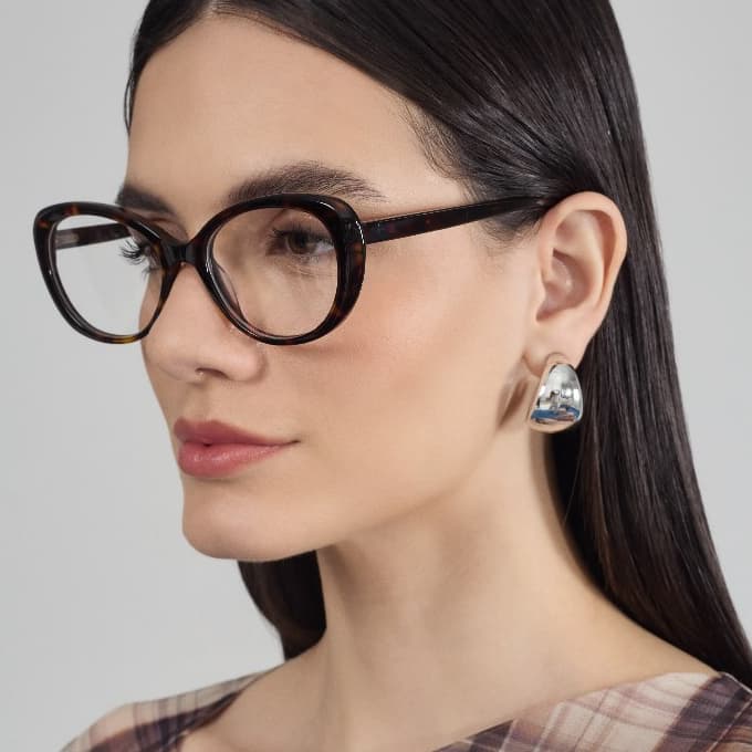 【Betsy】 Óculos Oversized Gatinha Tartaruga | Armação Feminina Acetato Moda Descanso